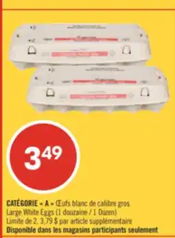 Pharmaprix Large White Eggs offer