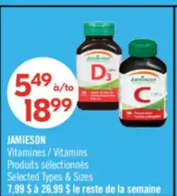 Pharmaprix JAMIESON Vitamins offer