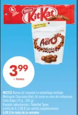 Pharmaprix NESTLÉ Multipack Chocolate Bars (4) or Cello Bags (79 g - 203 g) offer