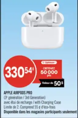 Pharmaprix APPLE AIRPODS PRO (3rd Generation) offer
