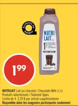 Pharmaprix NUTRILAIT Chocolate Milk offer