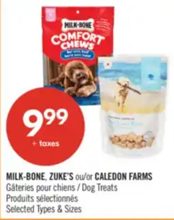 Pharmaprix MILK-BONE, ZUKE'S or CALEDON FARMS Dog Treats offer