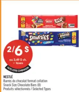 Pharmaprix NESTLÉ Snack Size Chocolate Bars offer