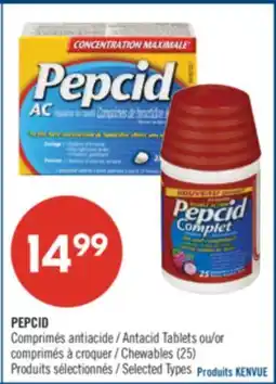 Pharmaprix PEPCID Antacid Tablets or Chewables offer