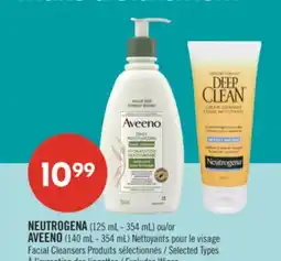 Pharmaprix NEUTROGENA (125 mL - 354 mL) or AVEENO (140 mL - 354 mL) offer