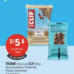 Pharmaprix TRUBAR (50 g) or CLIF (68 g) Protein Bar offer