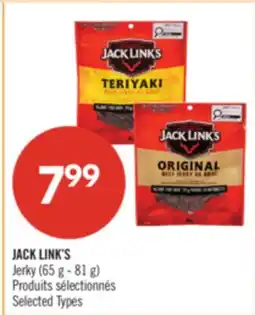 Pharmaprix JACK LINK'S Jerky offer