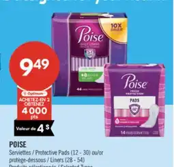 Pharmaprix POISE Protective Pads (12 - 30) or Liners (28 - 54) offer