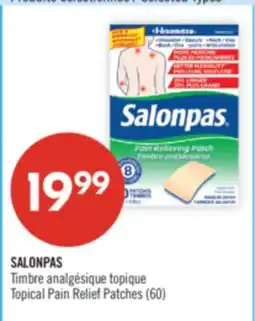 Pharmaprix SALONPAS Topical Pain Relief Patches offer