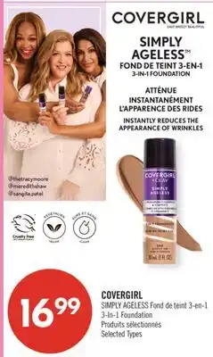 Pharmaprix COVERGIRL SIMPLY AGELESS 3-IN-1 FOUNDATION offer
