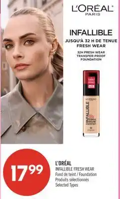 Pharmaprix L'ORÉAL INFALLIBLE FRESH WEAR Foundation offer