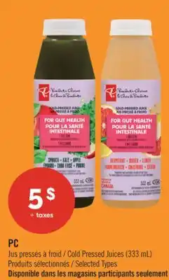 Pharmaprix PC Cold Pressed Juices offer
