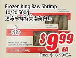 WinCo Food Mart Frozen King Raw Shrimp offer
