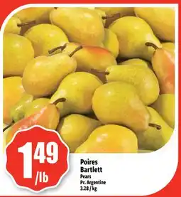 Bonanza Poires Bartlett offer