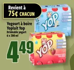 Bonanza Yogourt à boire Yoplait Yop offer