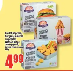 Bonanza Chicken popcorn, burgers, strips or nuggets offer