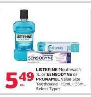 Rexall Listerine Mouthwash offer