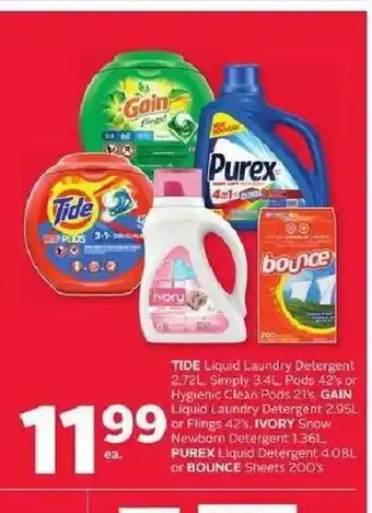 Rexall Tide Liquid Laundry Detergent offer