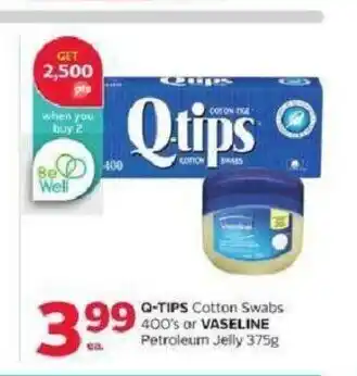 Rexall Q-Tips Cotton Swabs offer