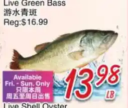 Foody Mart Live Green Bass offer
