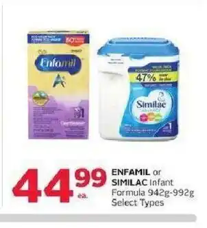 Rexall Enfamil or Similac Infant offer