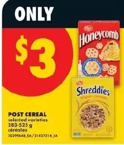 No Frills Post cereal selected varieties offer