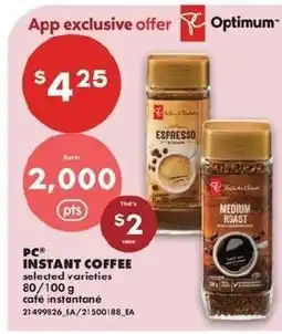 No Frills PC instant coffee offer