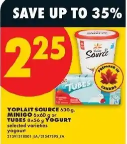 No Frills Yoplait source yogurt offer