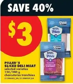 No Frills Piller's sliced deli meat offer
