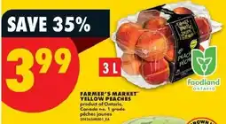 No Frills Farmer's market yellow peaches offer