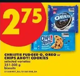 No Frills Christie fudge-o, oreo or chips ahoy! cookies offer