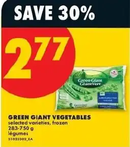 No Frills Green Giant vegetables offer