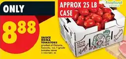 No Frills Sauce roma tomatoes offer