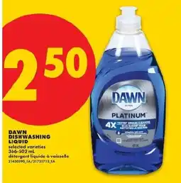 No Frills Dawn dishwashing liquid offer