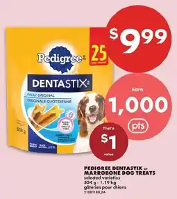 No Frills Pedigree dentastix or marrobone dog treats offer