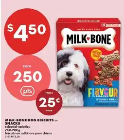 No Frills Milk-bone dog biscuits or snacks offer