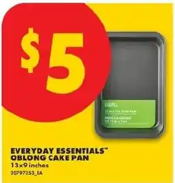 No Frills Everyday Essentials oblong cake pan offer