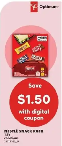 No Frills Nestle snack pack offer