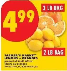 No Frills Farmer's Market lemons or oranges offer