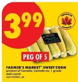 No Frills Farmer's market sweet corn offer