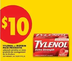 No Frills Tylenol pain products offer