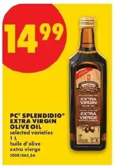 No Frills pc splendidio extra virgin olive oil offer