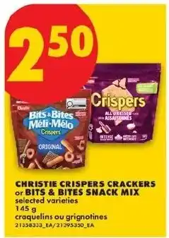 No Frills Christie crispsers crackers or bits & bites snack mix offer
