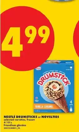 No Frills Nestle drumsticks or novelties offer