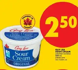No Frills Gay Lea sour cream original offer