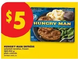No Frills Hungry-man entrées offer