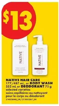 No Frills Native hair care offer