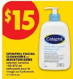 No Frills Cetaphil facial cleansers or moisturizers offer