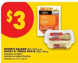 No Frills Reser's salads selected varieties offer