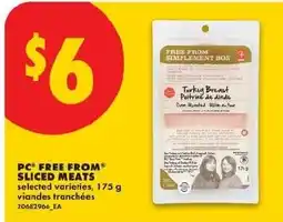 No Frills PC free from sliced meats offer